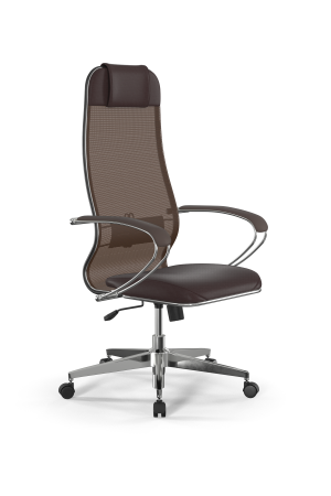 Кресло для руководителя Метта Sit 10 B1-115K - X2+Extra /Um00/Wm12/K1cL(M09.B22.G18.W02) (Темно-коричневый)
