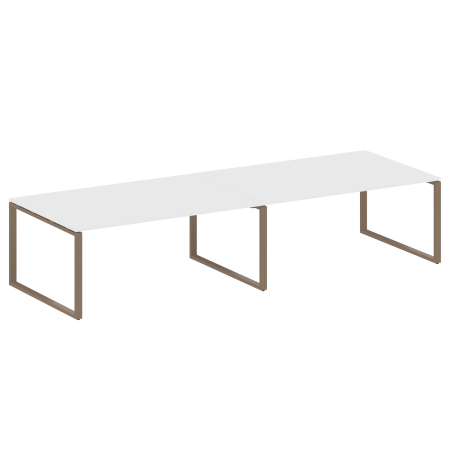 Переговорный стол 2 столешницы Metal System Style БО.ПРГ-2.5 3600x1235x750