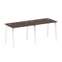Рабочая станция на 2 рабочих места на А-образном м/к Metal System Style БА.СМ-2.1 2000x720x750