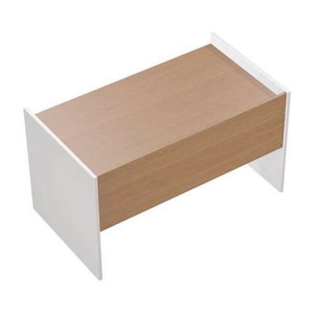Стол письменный на опорах ДСП Profiquadro КВ 1206 БВ 1650x806x835 (Белый премиум / Вишня скандинавская)
