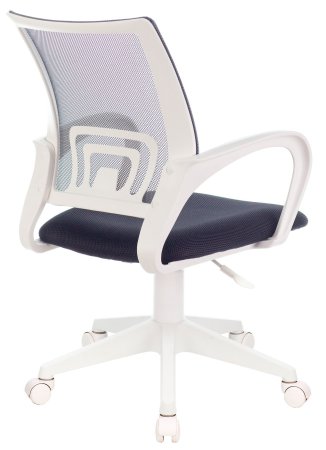 Кресло CH-W695NLT темно-серый TW-04 TW-12 сетка/ткань крестов. пластик пластик белый (Темно-серый)