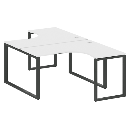 Рабочая станция криволинейная Metal System Style БО.РАС-СА-2.3 1400x2435x750