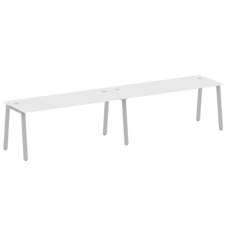 Рабочая станция на 2 рабочих места на А-образном м/к Metal System Style БА.СМ-2.5 3600x720x750