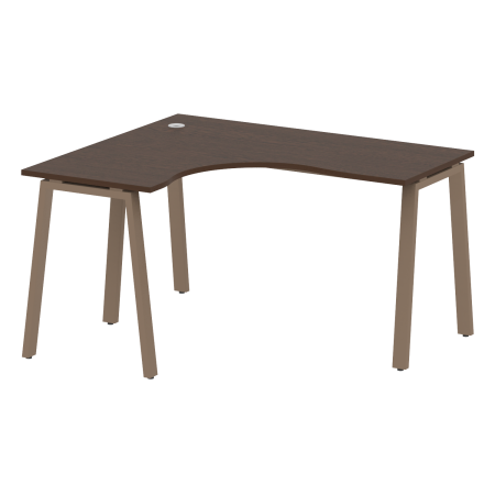 Стол криволинейный левый Metal System Style БА.СА-3 Л 1400x1200x750