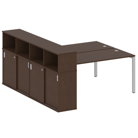 Рабочая станция с опорным шкафом-купе Metal System Style БП.РС-СШК-4.4 2010x2332x1098