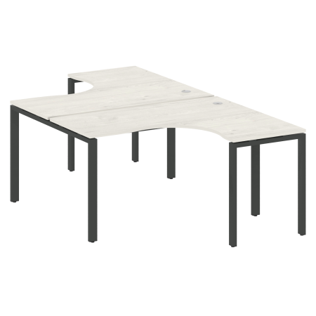 Рабочая станция криволинейная Metal System Style БП.РАС-СА-2.3 1400x2435x750