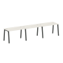 Рабочая станция на 3 рабочих места на А-образном м/к Metal System Style БА.СМ-3.2 3600x720x750