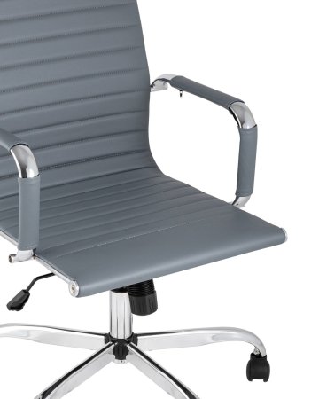 Кресло руководителя TopChairs City серый (Компьютерное кресло City серый)