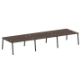 Рабочая станция на 6 рабочих места на А-образном м/к Metal System Style БА.СМ-6.4 4800x1475x750