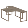 Рабочая станция криволинейная Metal System Style БО.РАС-СА-2.3 1400x2435x750