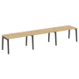 Рабочая станция на деревянных опорах Onix Wood OW.RS-3.3.8 4140x800x750