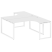 Рабочая станция криволинейная Metal System Style БО.РАС-СА-2.4 1600x2435x750