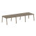 Стол для переговоров (3 столешницы) на А-образном м/к Metal System Style БА.ПРГ-3.2 3600x1235x750