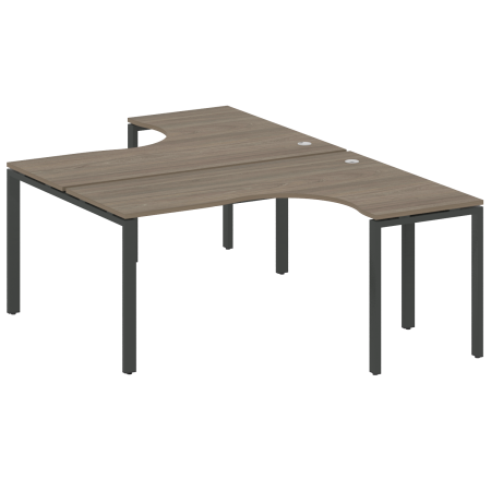 Рабочая станция криволинейная Metal System Style БП.РАС-СА-2.4 1600x2435x750