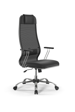 Кресло для руководителя Метта Sit 10 B1-115T - X2+Extra /Um00/Wm12/T1bp-c(M09.B21.G20.W01) (Черный)