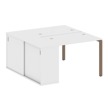 Рабочая станция с опорным шкафом-купе Metal System Style БП.РС-СШК-1.1 1410x1475x750