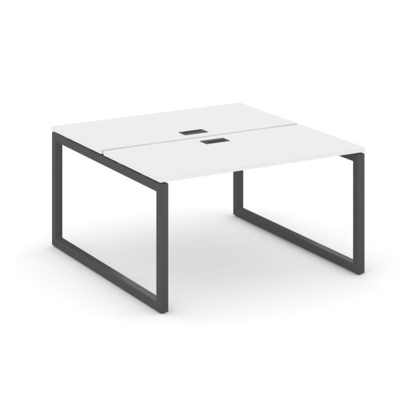 Рабочая станция 2-х сторонняя SN-5O.DRS-003 (1380х1232х750) (Белый/Металл Антрацит)
