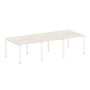 Переговорный стол 3 столешницы Metal System Style БП.ПРГ-3.1 3000x1235x750