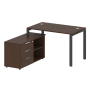 Рабочая станция с опорной тумбой левая Metal System Style БП.РС-СТС-2.2 Л 1300x1520x750