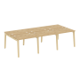 Рабочая станция на деревянных опорах Onix Wood OW.D.RS-6.1.7 2940x1475x750