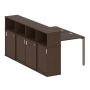 Рабочая станция с опорным шкафом-купе Metal System Style БП.РС-СШК-4.1 1410x2332x1098