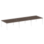 Рабочая станция на 6 рабочих места на А-образном м/к Metal System Style БА.СМ-6.4 4800x1475x750