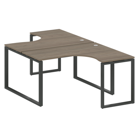 Рабочая станция криволинейная Metal System Style БО.РАС-СА-2.3 1400x2435x750
