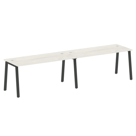 Рабочая станция на 2 рабочих места на А-образном м/к Metal System Style БА.СМ-2.4 3200x720x750