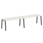 Рабочая станция на 2 рабочих места на А-образном м/к Metal System Style БА.СМ-2.4 3200x720x750