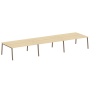 Рабочая станция на 6 рабочих места на А-образном м/к Metal System Style БА.СМ-6.5 5400x1475x750