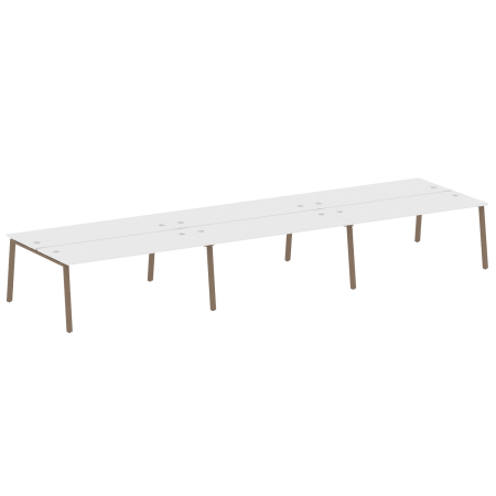Рабочая станция на 6 рабочих места на А-образном м/к Metal System Style БА.СМ-6.5 5400x1475x750