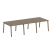 Стол для переговоров (3 столешницы) на А-образном м/к Metal System Style БА.ПРГ-3.1 3000x1235x750