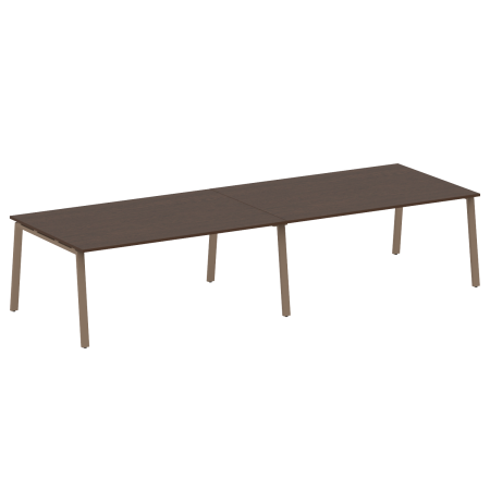 Стол для переговоров (2 столешницы) на А-образном м/к Metal System Style БА.ПРГ-2.5 3600x1235x750