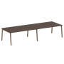Стол для переговоров (2 столешницы) на А-образном м/к Metal System Style БА.ПРГ-2.5 3600x1235x750