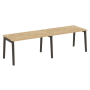 Рабочая станция на деревянных опорах Onix Wood OW.RS-2.3.8 2760x800x750