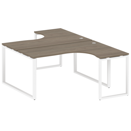Рабочая станция криволинейная Metal System Style БО.РАС-СА-2.4 1600x2435x750