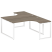 Рабочая станция криволинейная Metal System Style БО.РАС-СА-2.4 1600x2435x750