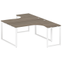 Рабочая станция криволинейная Metal System Style БО.РАС-СА-2.4 1600x2435x750