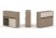 Тумба двойная + низкая надставка ES.NB.2N-8 (1500х410х1135)