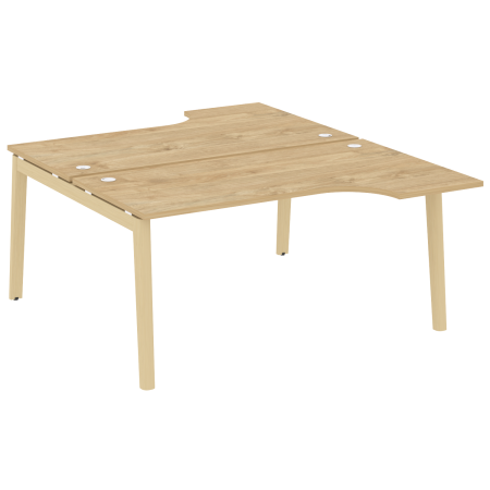 Рабочая станция на деревянных опорах Onix Wood OW.D.SA-1 1580x1995x750