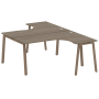 Рабочая станция криволинейная Metal System Style БА.РАС-СА-2.4 1600x2435x750