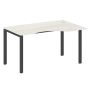 Стол криволинейный правый Metal System Style БП.СА-2 Пр 1400x900x750