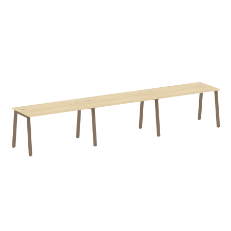 Рабочая станция на 3 рабочих места на А-образном м/к Metal System Style БА.СМ-3.3 4200x720x750