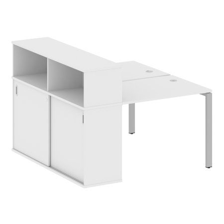 Рабочая станция с опорным шкафом-купе Metal System Style БП.РС-СШК-2.1 1410x1475x1098