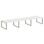 Переговорный стол 3 столешницы Metal System Style БО.ПРГ-3.4 4800x1235x750