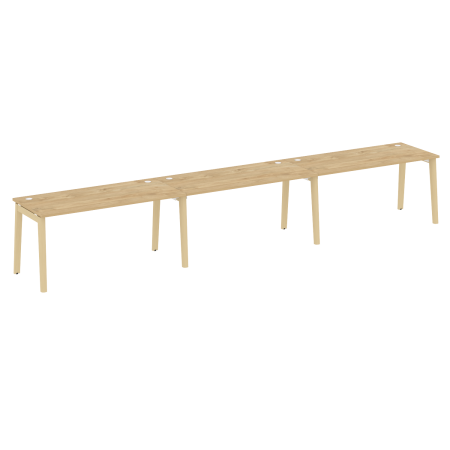 Рабочая станция на деревянных опорах Onix Wood OW.RS-3.4.7 4740x720x750