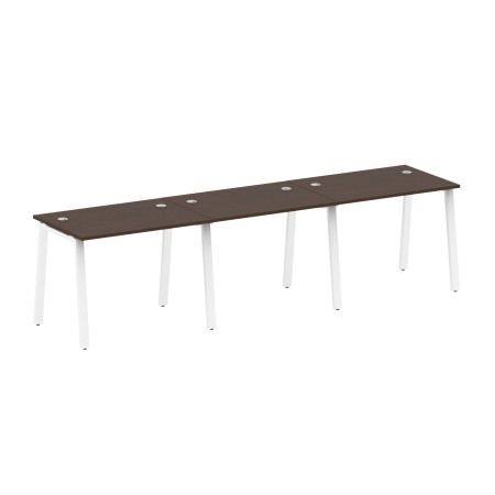 Рабочая станция на 3 рабочих места на А-образном м/к Metal System Style БА.СМ-3.1 3000x720x750