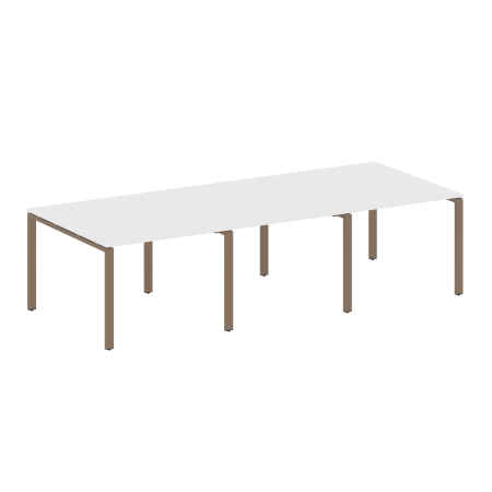 Переговорный стол 3 столешницы Metal System Style БП.ПРГ-3.1 3000x1235x750
