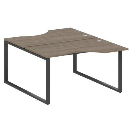 Рабочая станция криволинейная Metal System Style БО.РАС-СА-2.2 1400x1835x750