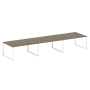 Переговорный стол 3 столешницы Metal System Style БО.ПРГ-3.4 4800x1235x750